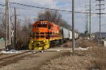 With the CSX diamond clear, 2104 pulls ahead again after getting a signal